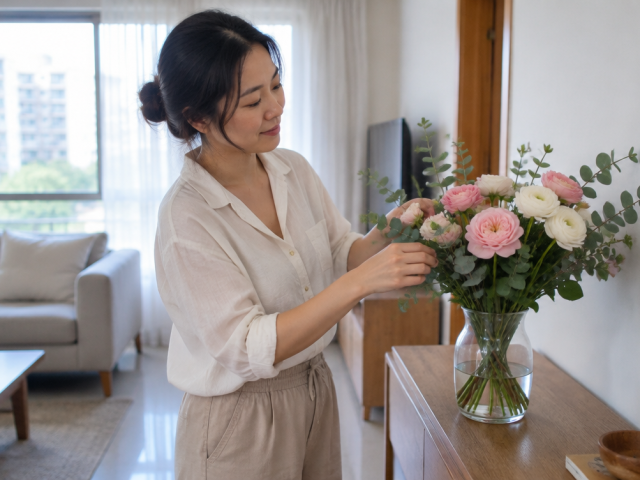 How to Style a Bouquet at Home: A Vase and Display Guide